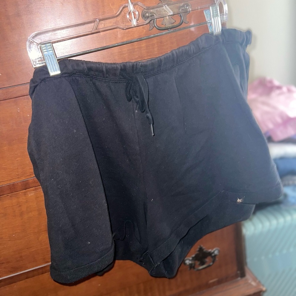 Black lounge shorts from PINK
